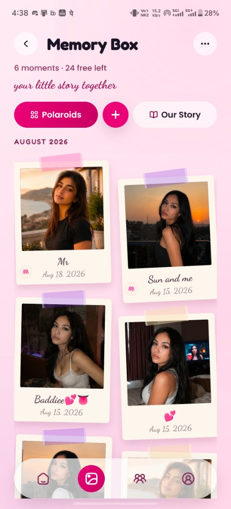 GiftFeels Memory Box of Polaroid photos